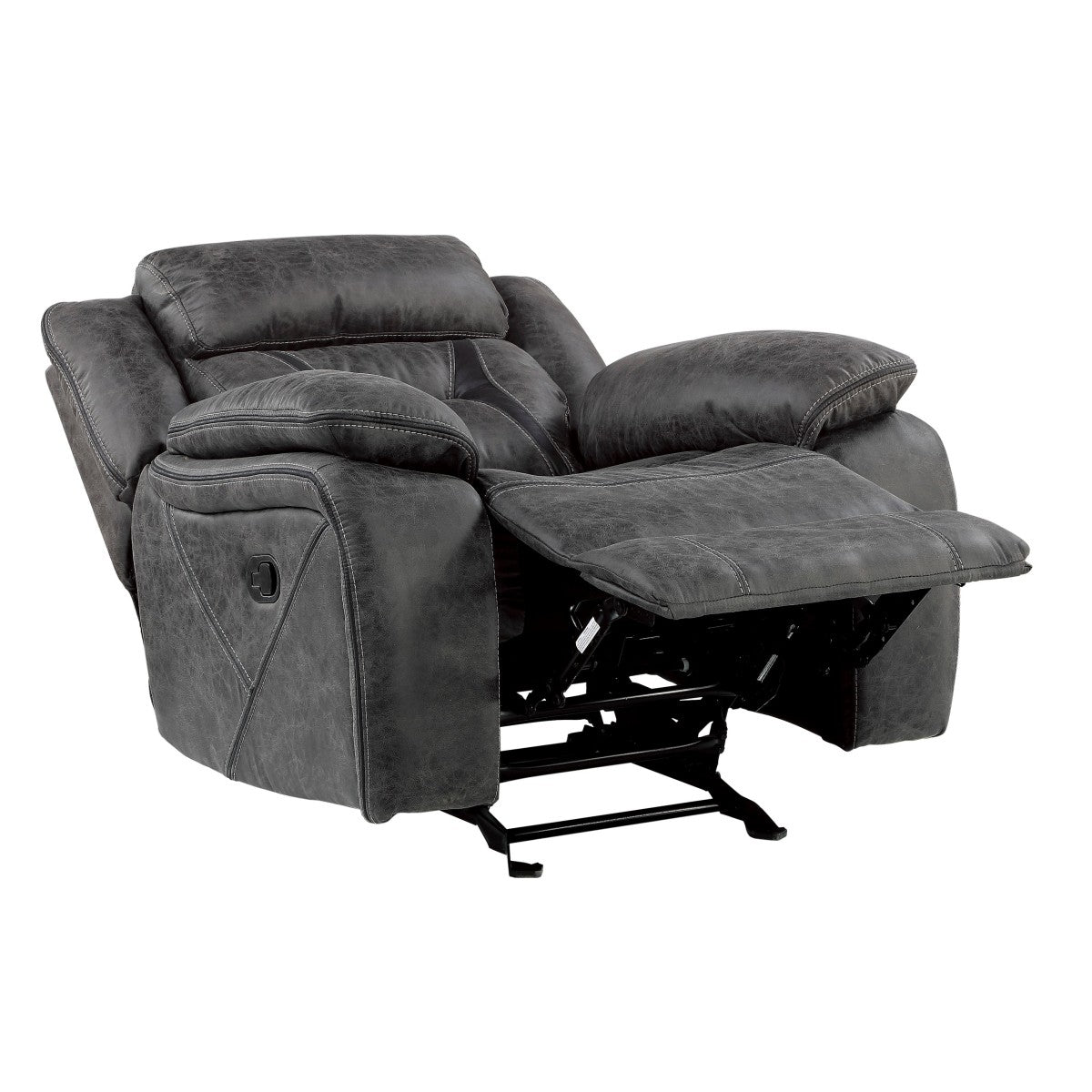Madrona Hill Gray Glider Reclining Chair - 9989GY-1 - Luna Furniture - Dallas Store