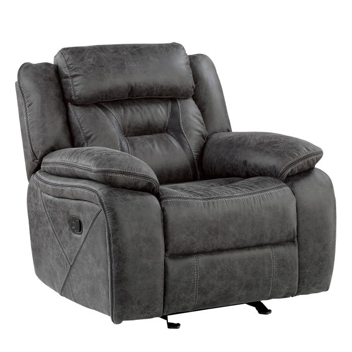 Madrona Hill Gray Glider Reclining Chair - 9989GY-1 - Luna Furniture - Dallas Store