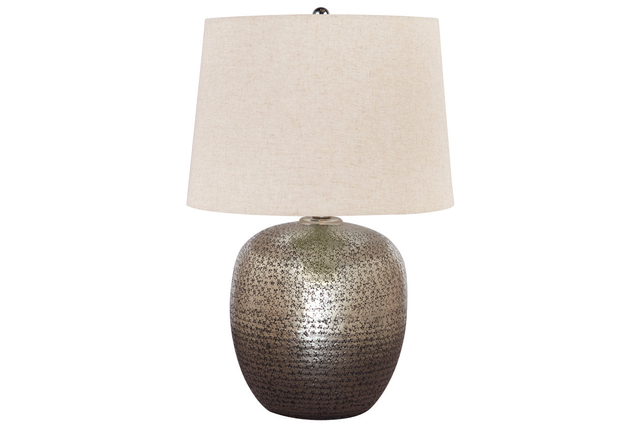 Magalie Antique Silver Finish Table Lamp - L207314 - Luna Furniture - Dallas Store