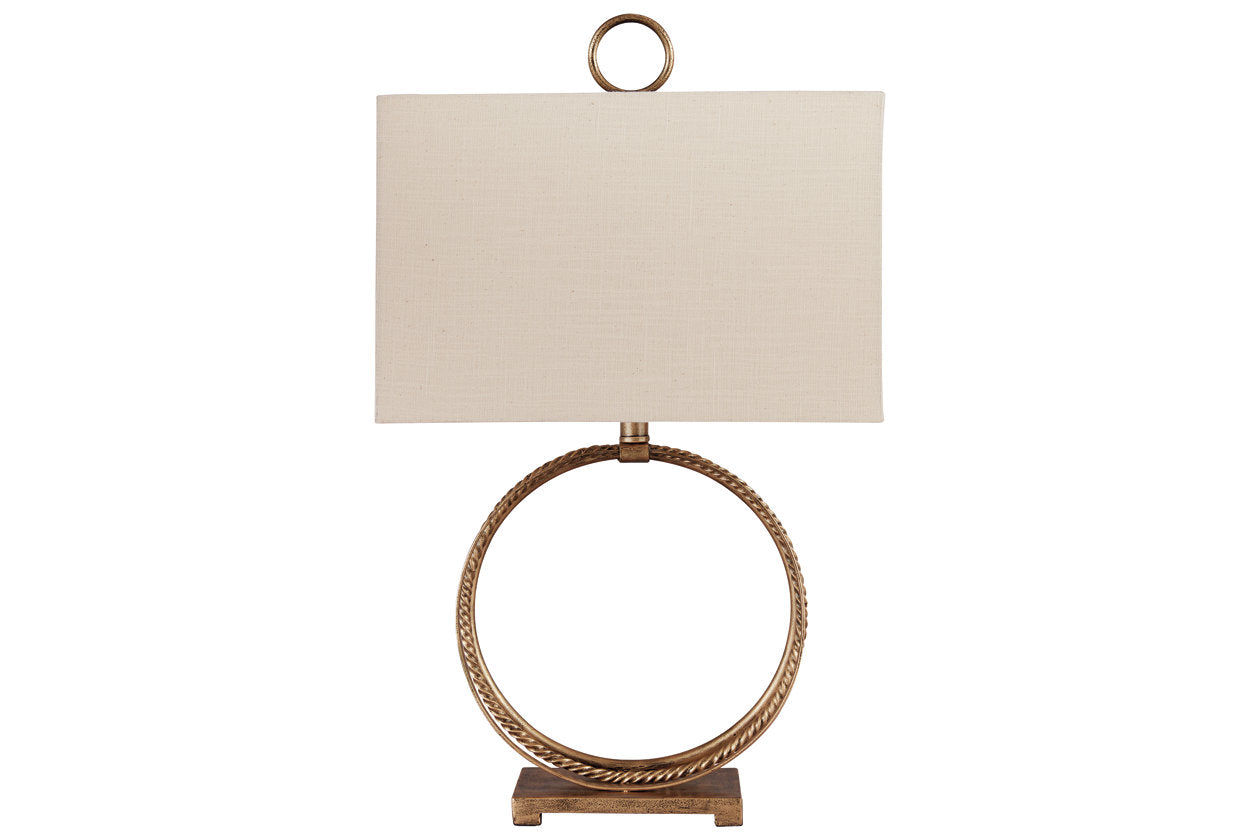 Mahala Antique Gold Finish Table Lamp - L208124 - Luna Furniture - Dallas Store