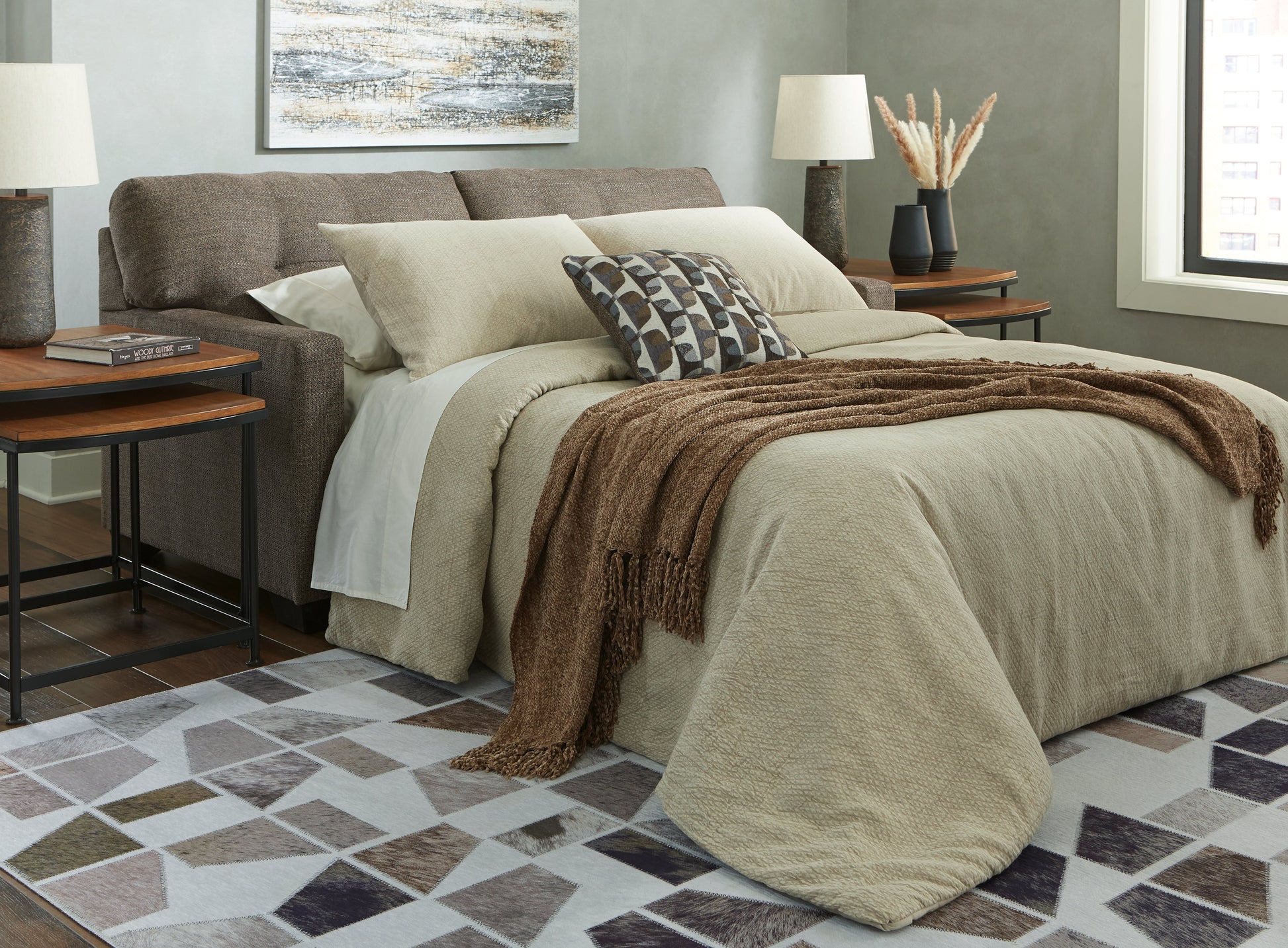 Mahoney Chocolate Full Sofa Sleeper - 3100536 - Luna Furniture - Dallas Store
