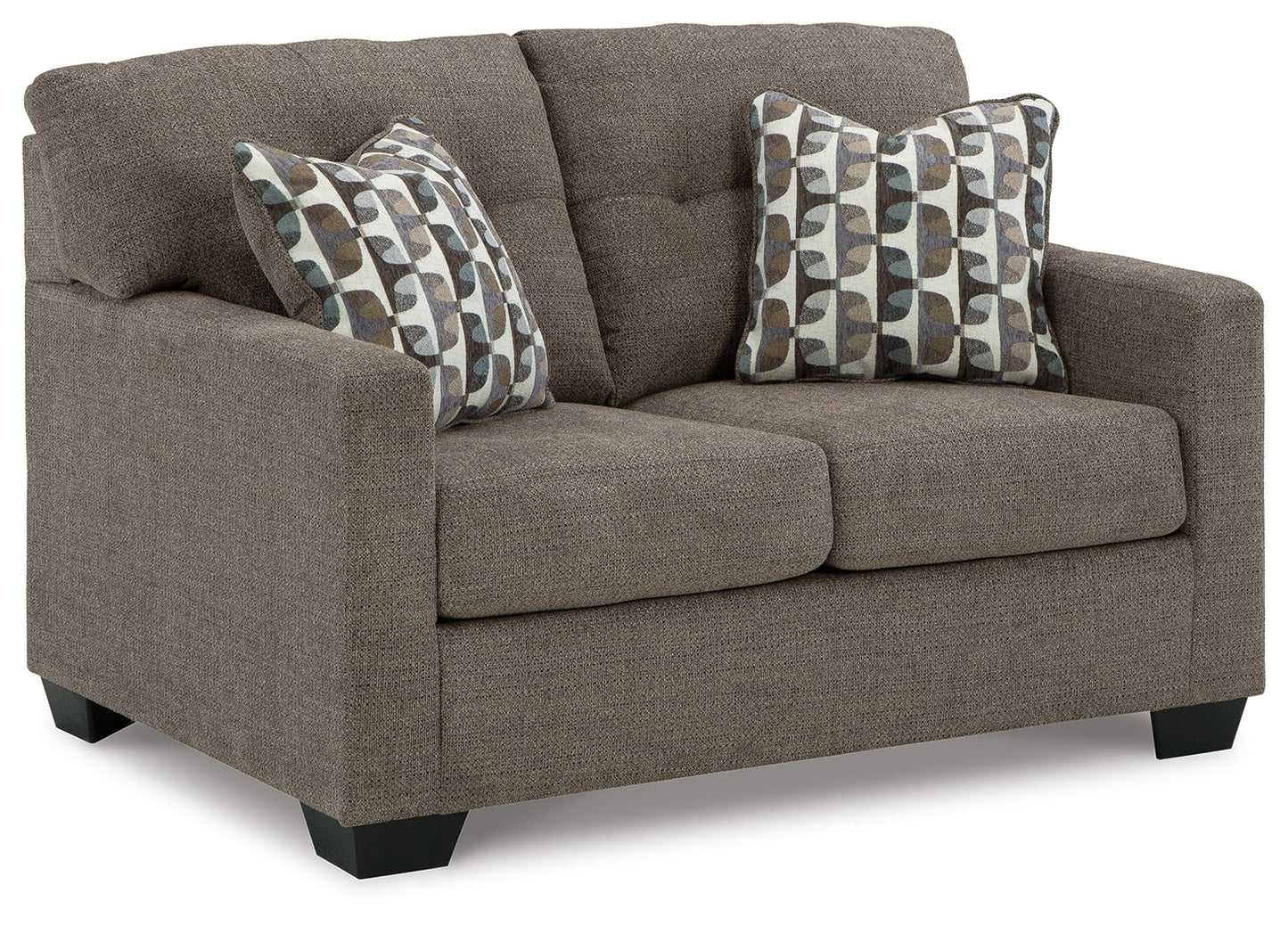 Mahoney Chocolate Loveseat - 3100535 - Luna Furniture - Dallas Store