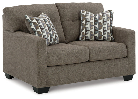 Mahoney Chocolate Loveseat - 3100535 - Luna Furniture - Dallas Store