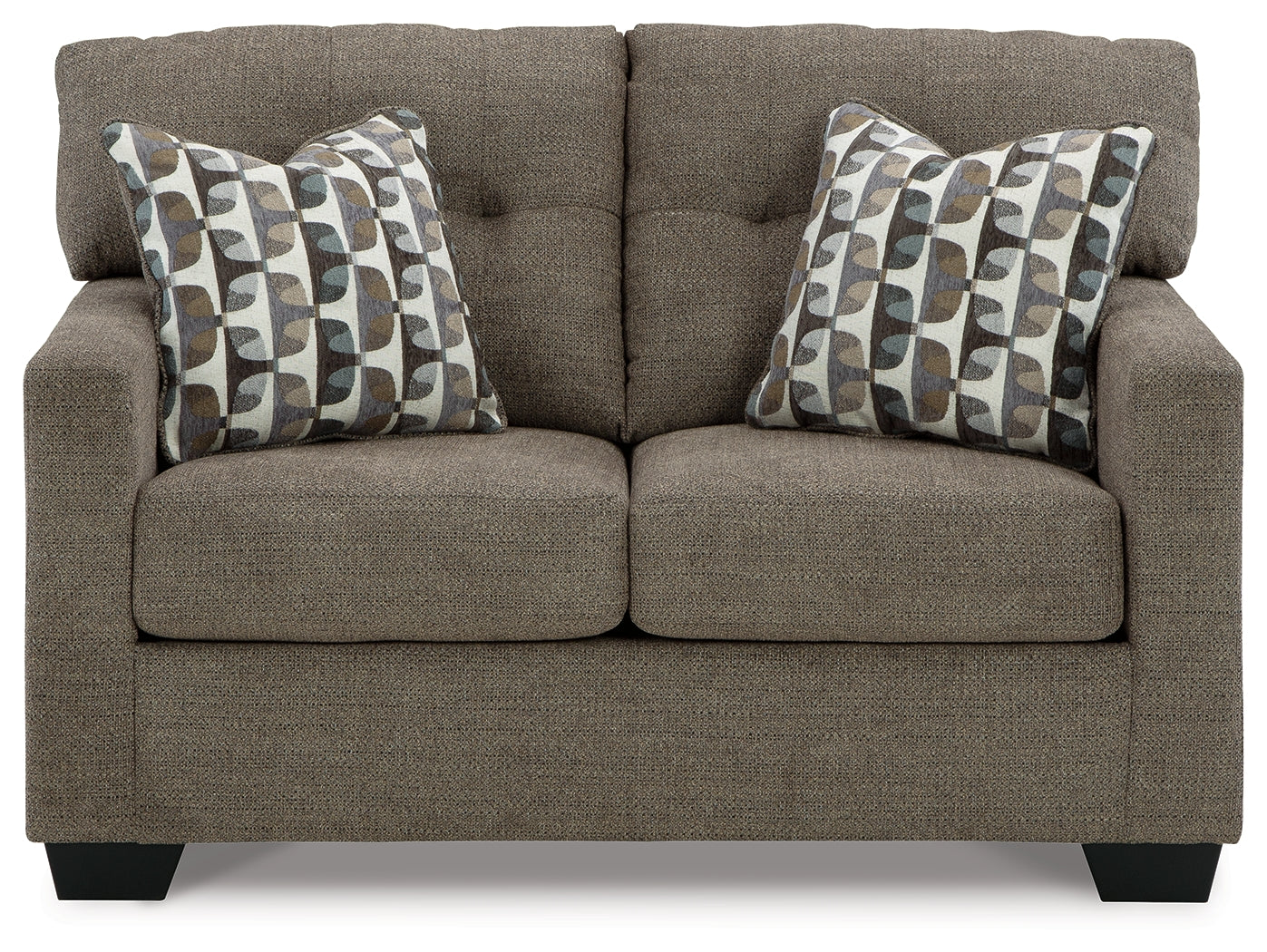 Mahoney Chocolate Loveseat - 3100535 - Luna Furniture - Dallas Store