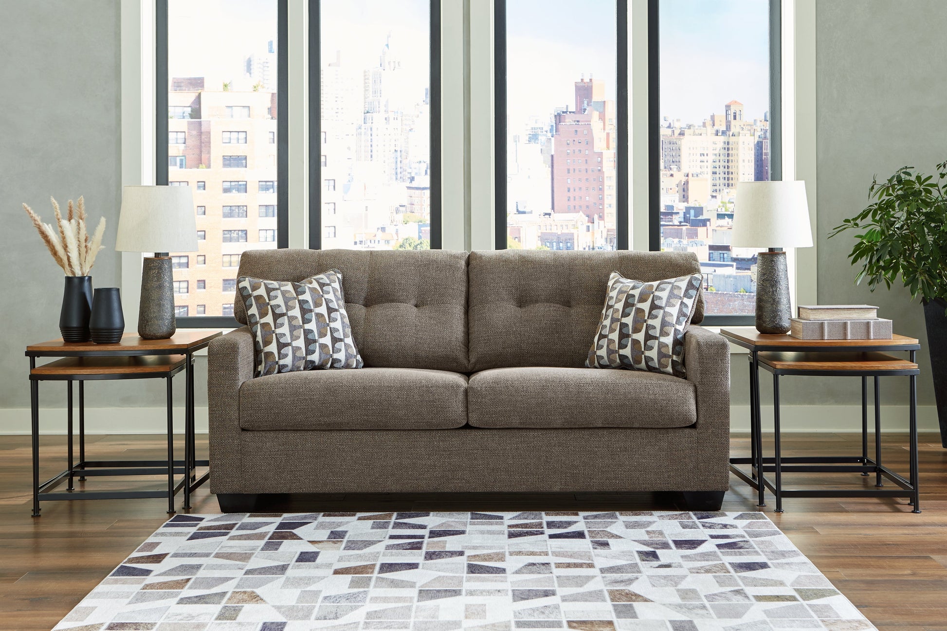 Mahoney Chocolate Sofa - 3100538 - Luna Furniture - Dallas Store