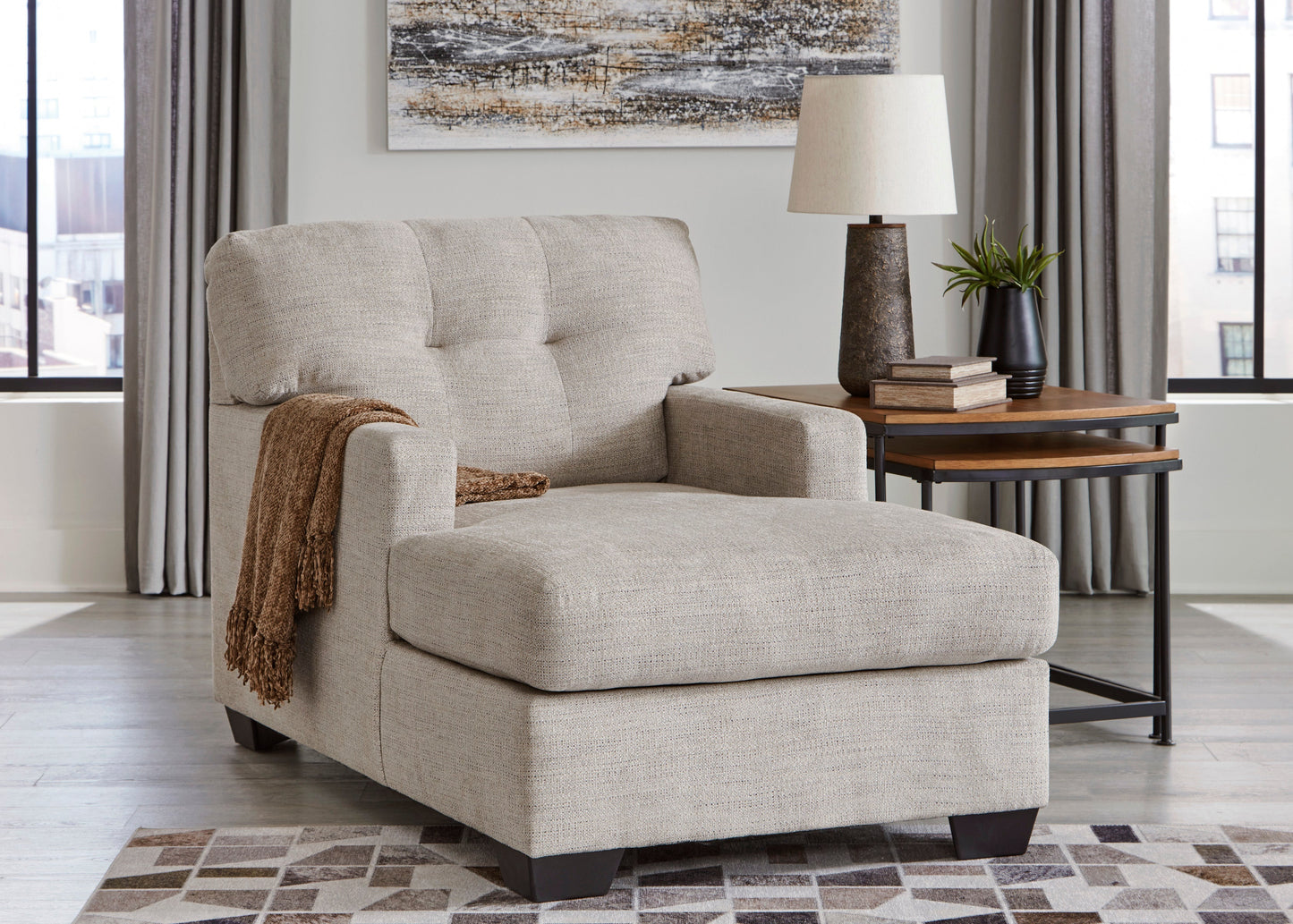 Mahoney Pebble Living Room Set - SET | 3100438 | 3100435 - Luna Furniture - Dallas Store