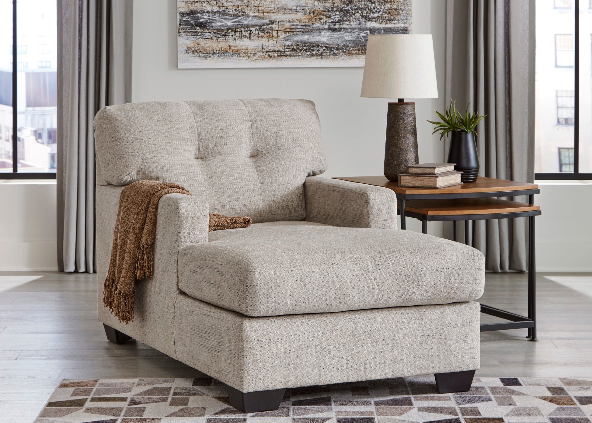 Mahoney Pebble Living Room Set - SET | 3100438 | 3100435 - Luna Furniture - Dallas Store