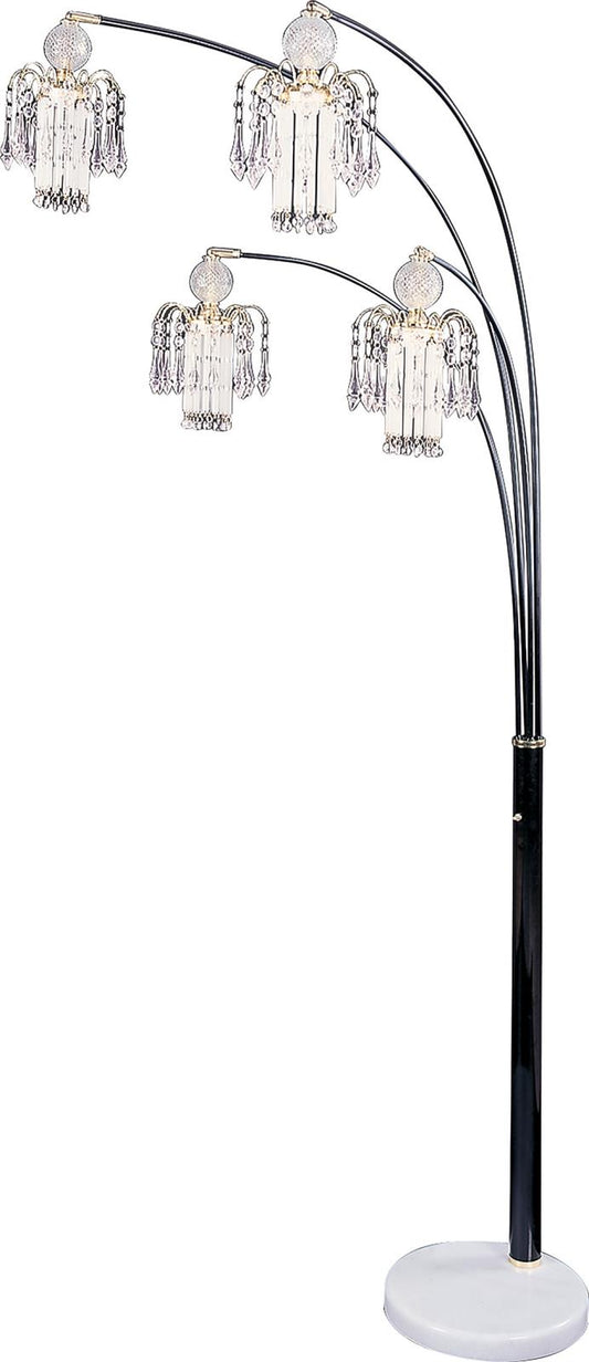Maisel Floor Lamp with 4 Staggered Shades Black - 1771N - Luna Furniture - Dallas Store