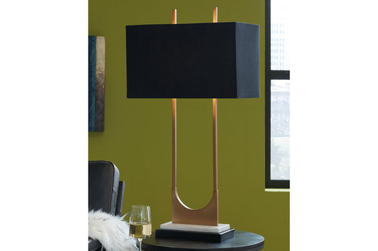 Malana Brass Finish Table Lamp - L208254 - Luna Furniture - Dallas Store