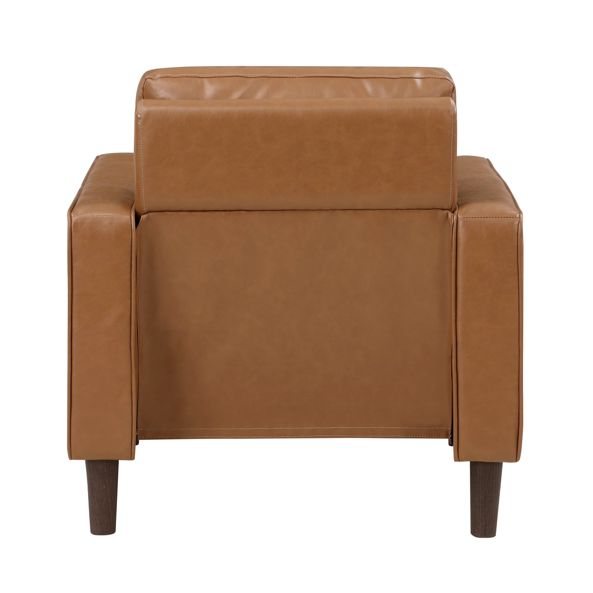 Malcolm Brown Faux Leather Chair - 9203BRW-1 - Luna Furniture - Dallas Store