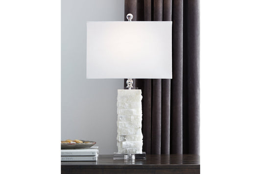 Malise White Table Lamp - L429014 - Luna Furniture - Dallas Store