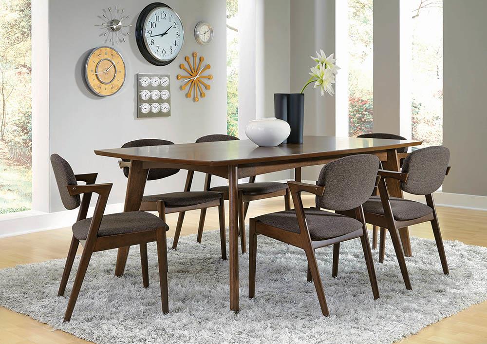 Malone Dark Walnut Rectangular Dining Table - 105351 - Luna Furniture - Dallas Store