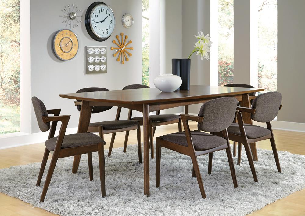 Malone Gray/Dark Walnut Dining Side Chairs, Set of 2 - 105352 - Luna Furniture - Dallas Store