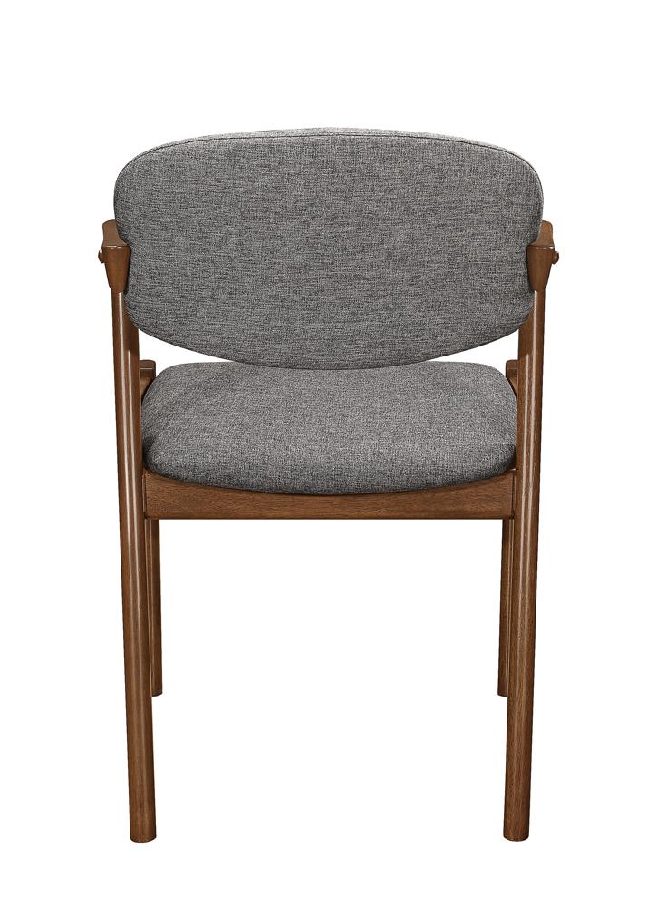Malone Gray/Dark Walnut Dining Side Chairs, Set of 2 - 105352 - Luna Furniture - Dallas Store