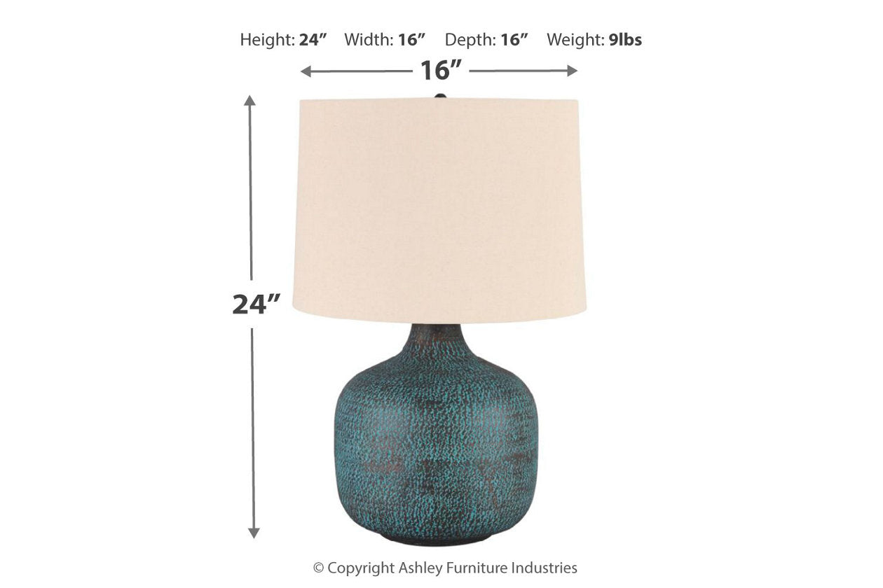 Malthace Patina Table Lamp - L207304 - Luna Furniture - Dallas Store