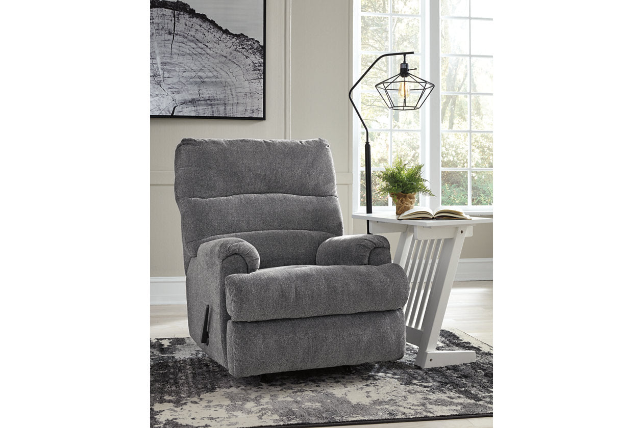 Man Fort Graphite Recliner - 4660525 - Luna Furniture - Dallas Store