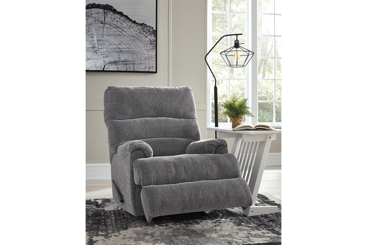 Man Fort Graphite Recliner - 4660525 - Luna Furniture - Dallas Store