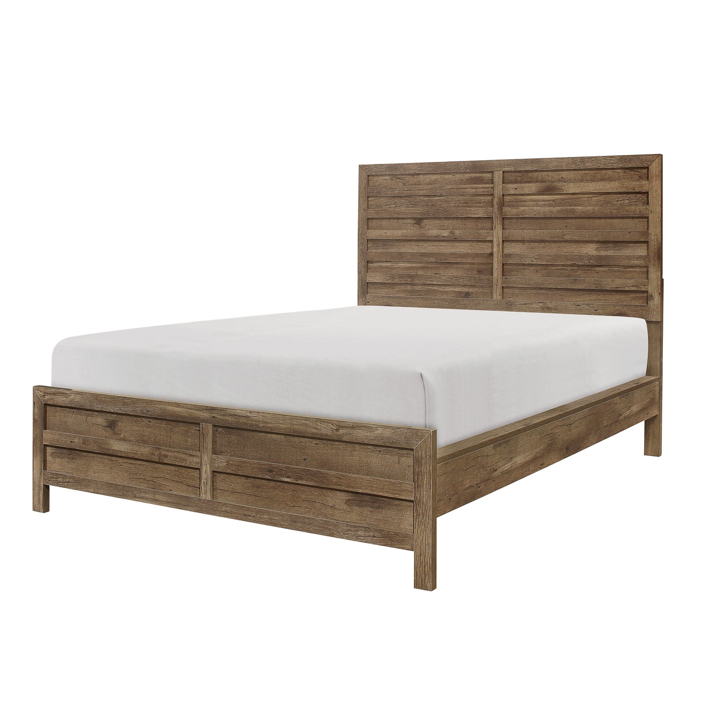 Mandan Weathered Pine Panel Bedroom Set - SET | 1910-3 | 1910-5 | 1910-6 | 1910-4 | 1910-9 | 1910K-1 | 1910K-2 - Luna Furniture - Dallas Store