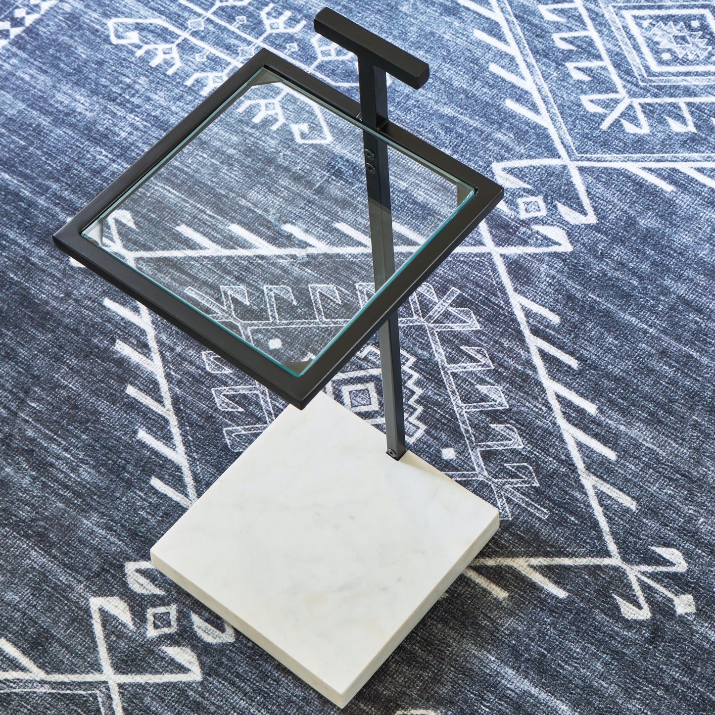 Mannill Black/White Accent Table - A4000630 - Luna Furniture - Dallas Store