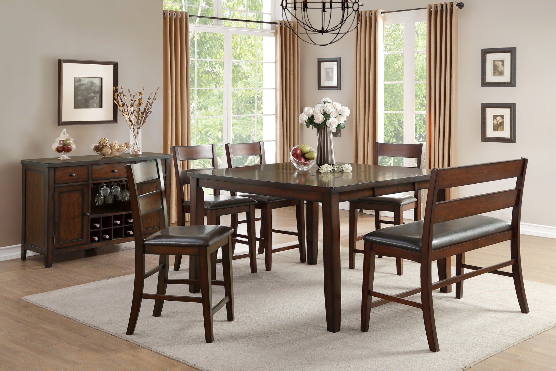 Mantello Cherry Server - 5547-40 - Luna Furniture - Dallas Store