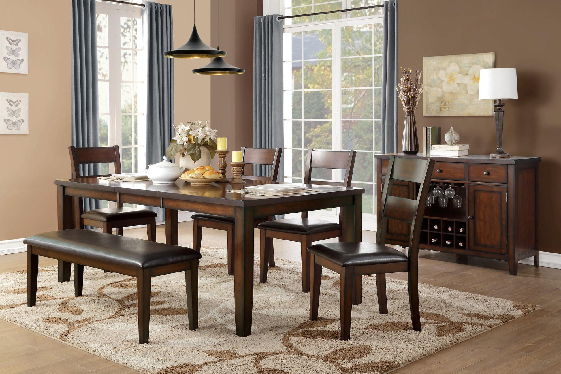 Mantello Cherry Server - 5547-40 - Luna Furniture - Dallas Store