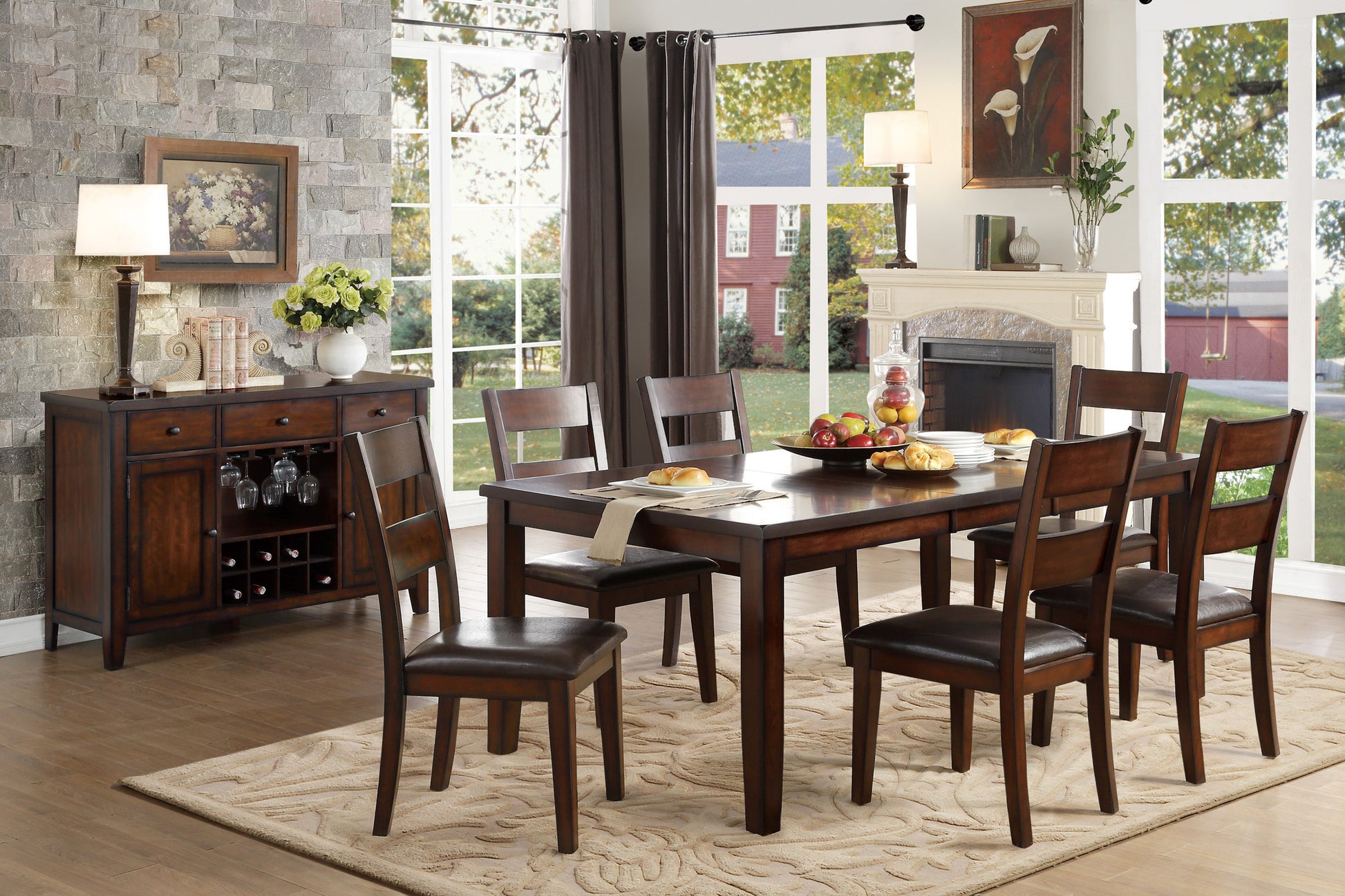 Mantello Cherry Server - 5547-40 - Luna Furniture - Dallas Store
