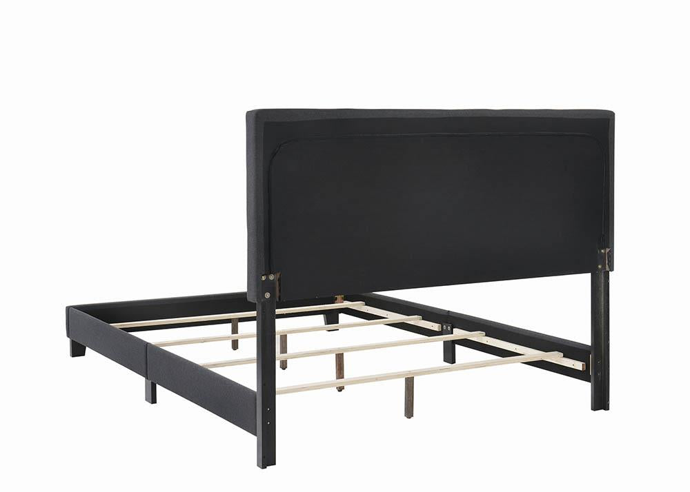 Mapes Tufted Upholstered Eastern King Bed Charcoal - 305746KE - Luna Furniture - Dallas Store