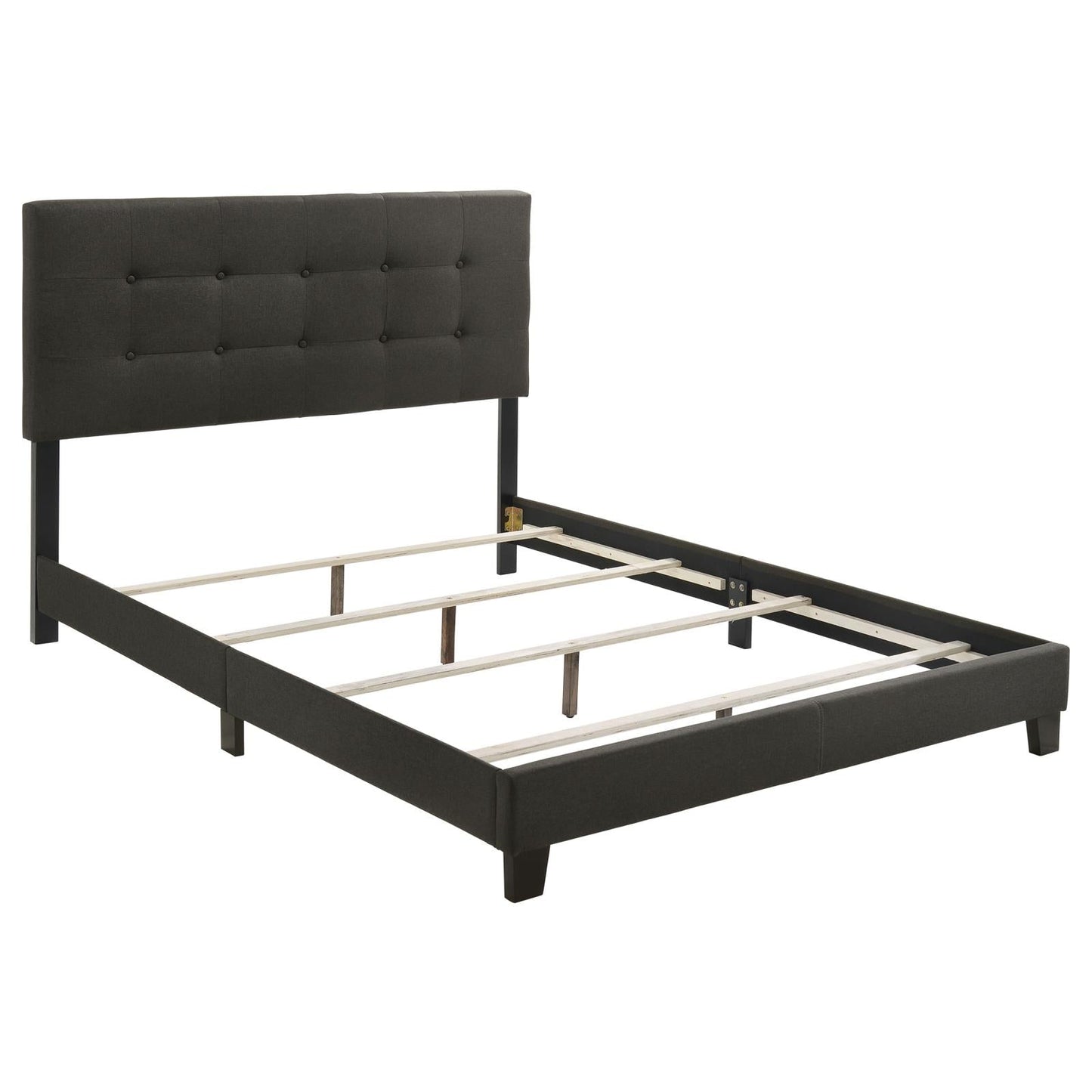 Mapes Tufted Upholstered Queen Bed Charcoal - 305746Q - Luna Furniture - Dallas Store