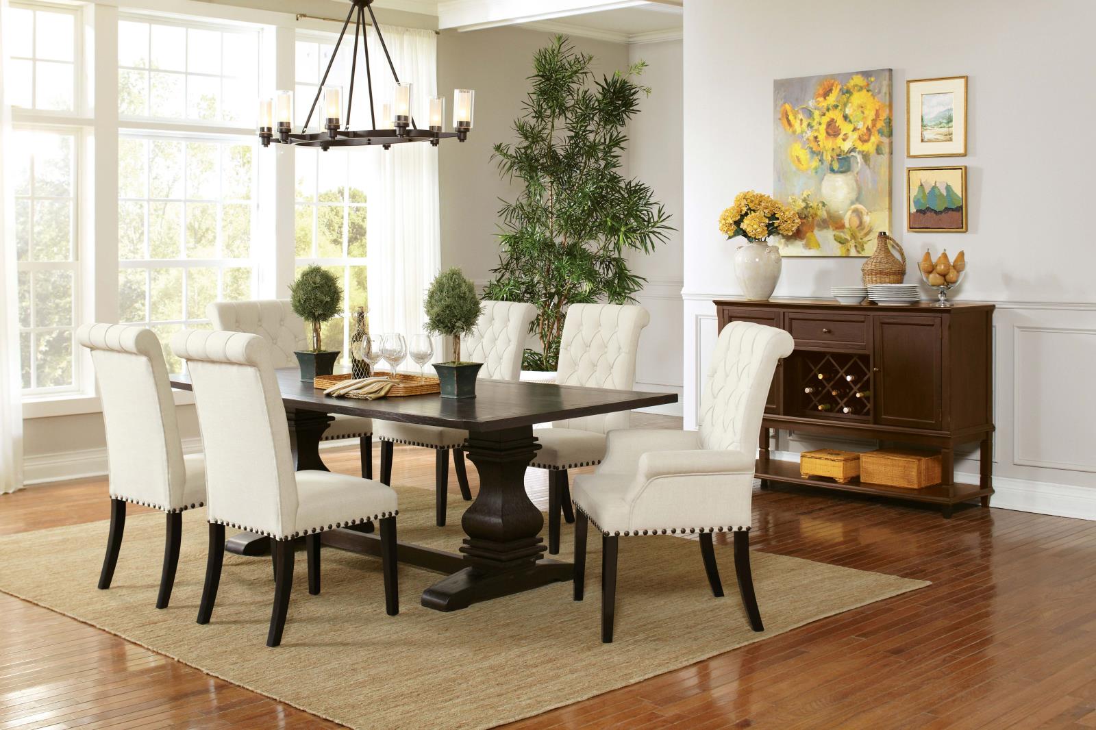 Mapleton Beige Tufted Back Upholstered Side Chairs, Set of 2 - 190162 - Luna Furniture - Dallas Store