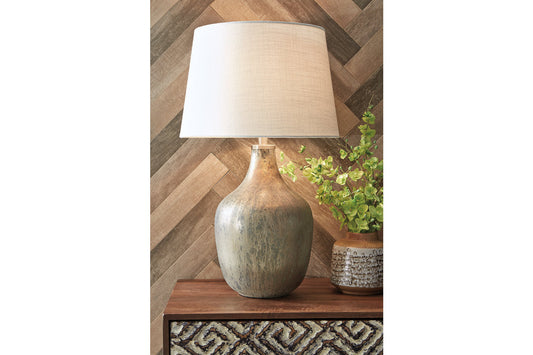 Mari Gray/Gold Finish Table Lamp - L430664 - Luna Furniture - Dallas Store
