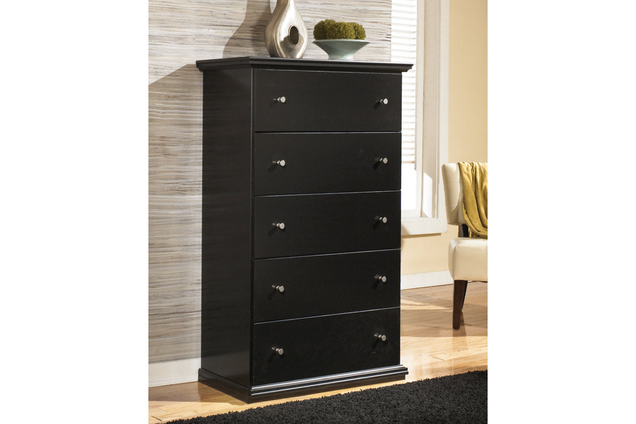 Maribel Black Chest of Drawers - B138-46 - Luna Furniture - Dallas Store