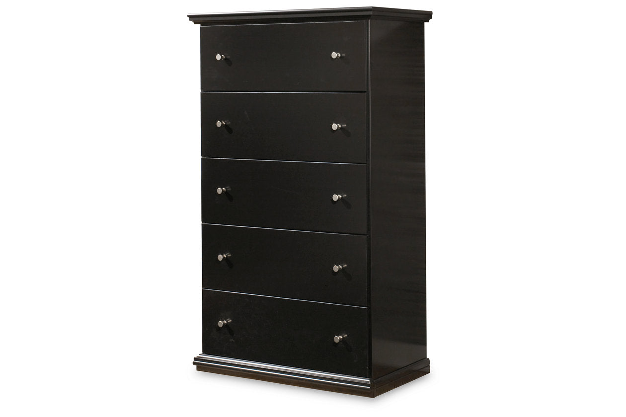Maribel Black Chest of Drawers - B138-46 - Luna Furniture - Dallas Store