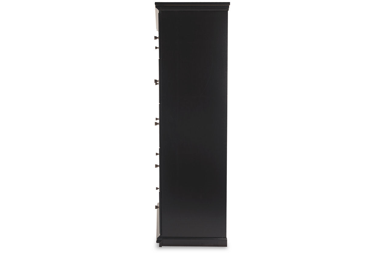 Maribel Black Chest of Drawers - B138-46 - Luna Furniture - Dallas Store