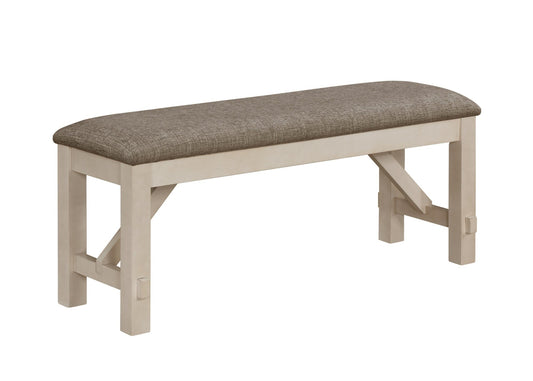 Maribelle Chalk/Gray Bench - 2158CG-BENCH - Luna Furniture - Dallas Store