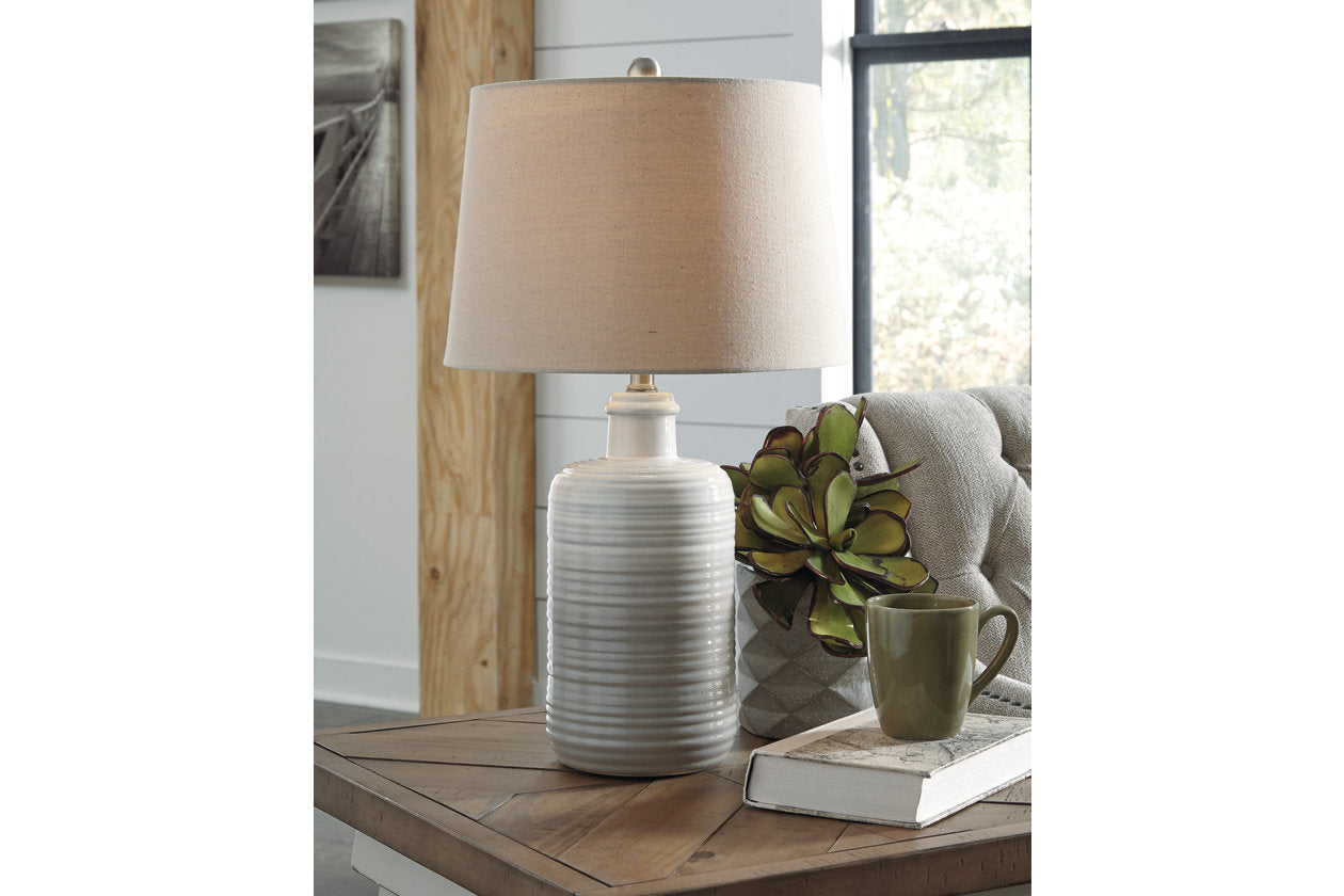 Marnina Taupe Table Lamp, Set of 2 - L121854 - Luna Furniture - Dallas Store