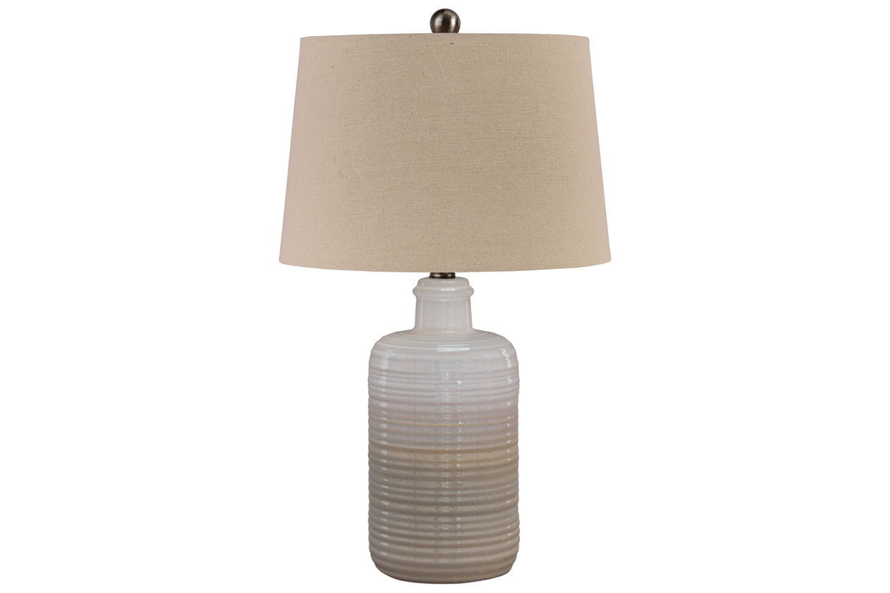 Marnina Taupe Table Lamp, Set of 2 - L121854 - Luna Furniture - Dallas Store