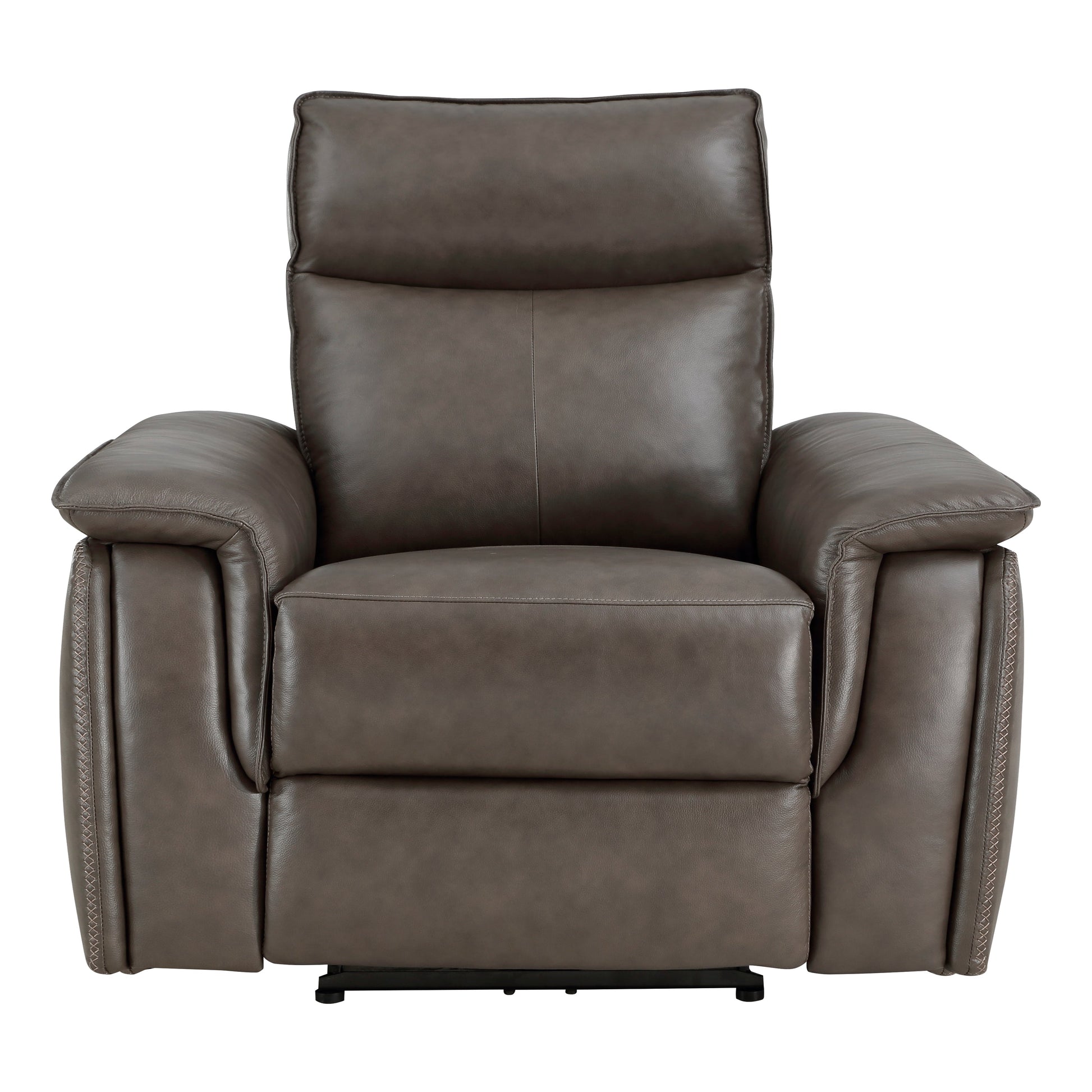 Maroni Dark Brown Leather Power Reclining Chair - 8259RFDB-1PWH - Luna Furniture - Dallas Store