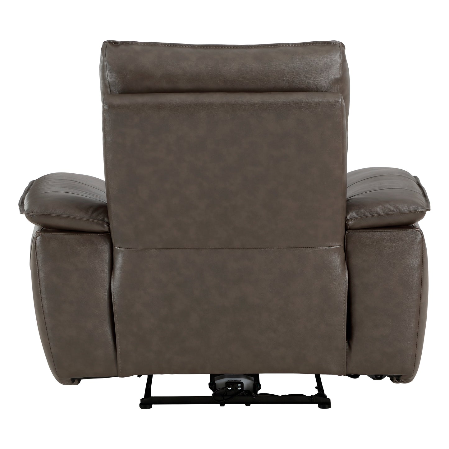 Maroni Dark Brown Leather Power Reclining Chair - 8259RFDB-1PWH - Luna Furniture - Dallas Store