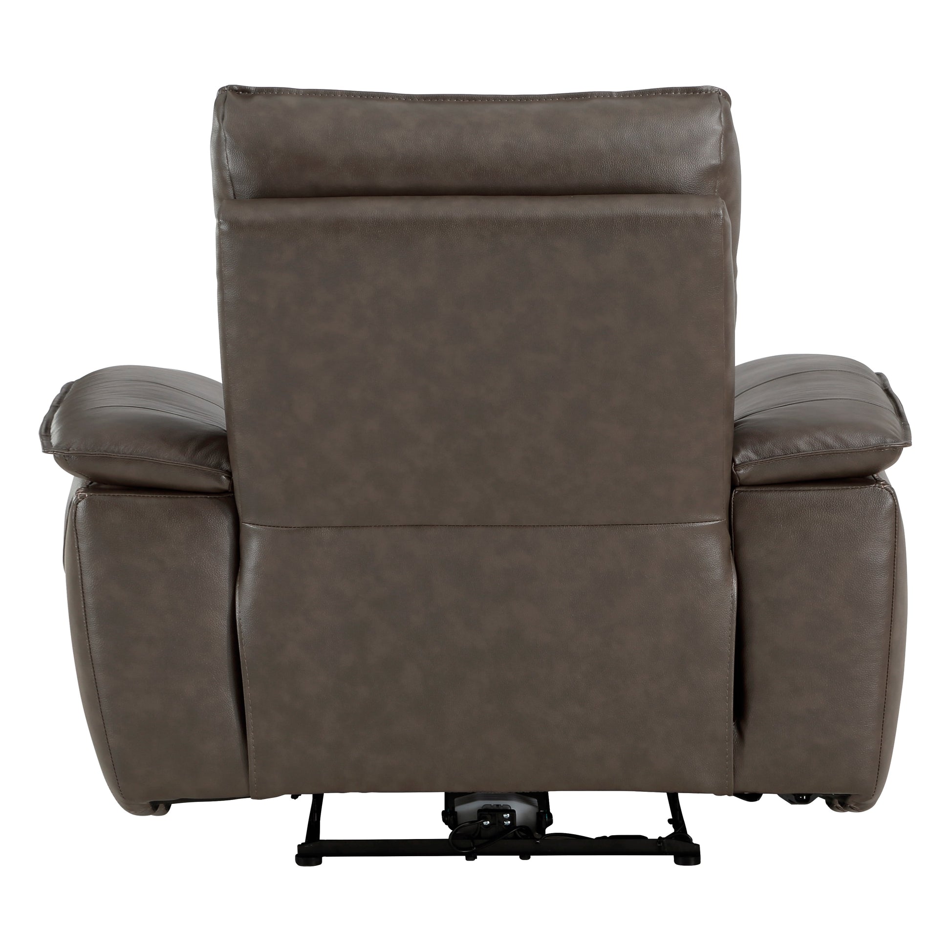 Maroni Dark Brown Leather Power Reclining Chair - 8259RFDB-1PWH - Luna Furniture - Dallas Store