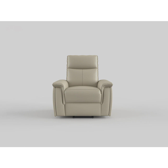 Maroni Taupe Leather Power Reclining Chair - 8259RFTP-1PWH - Luna Furniture - Dallas Store