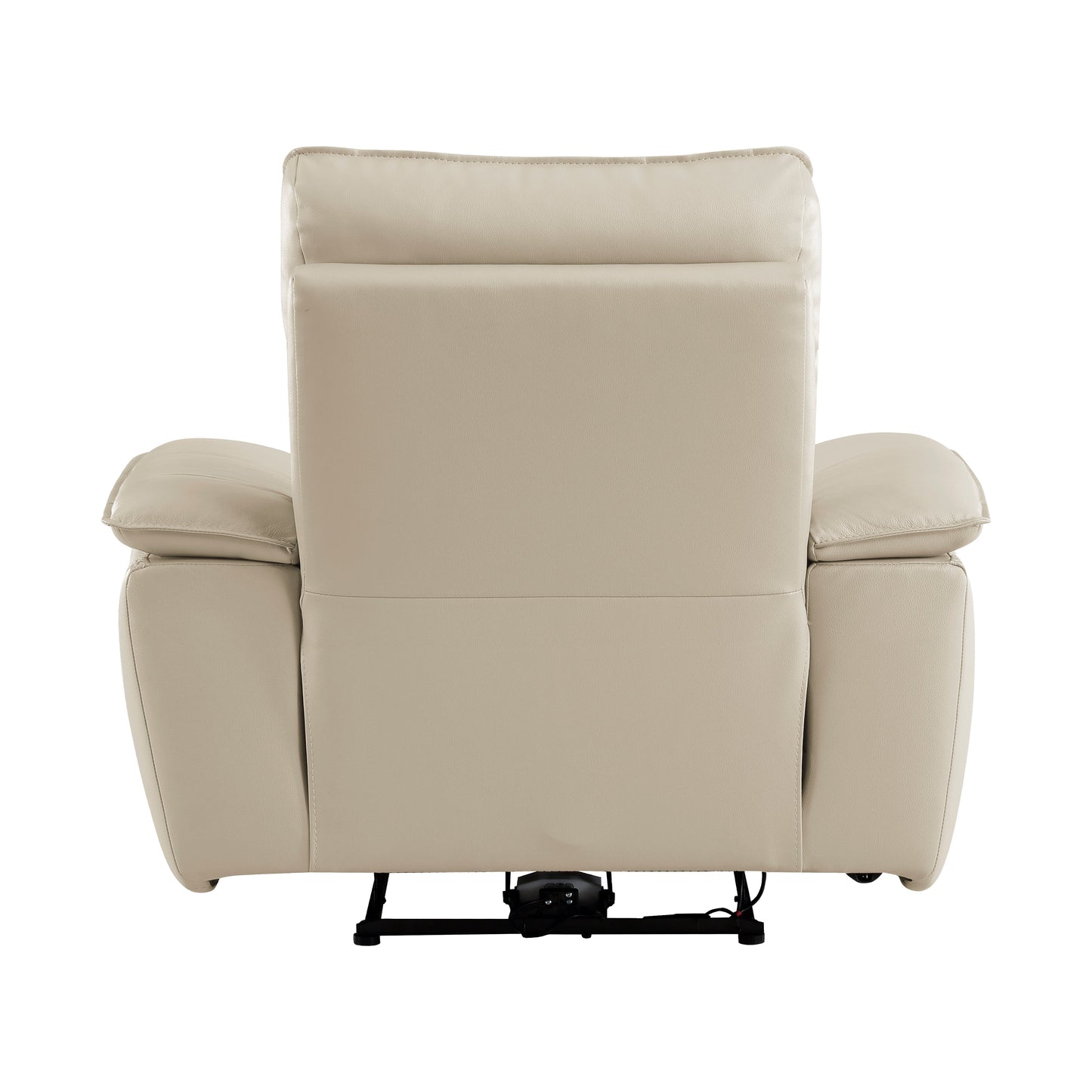 Maroni Taupe Leather Power Reclining Chair - 8259RFTP-1PWH - Luna Furniture - Dallas Store