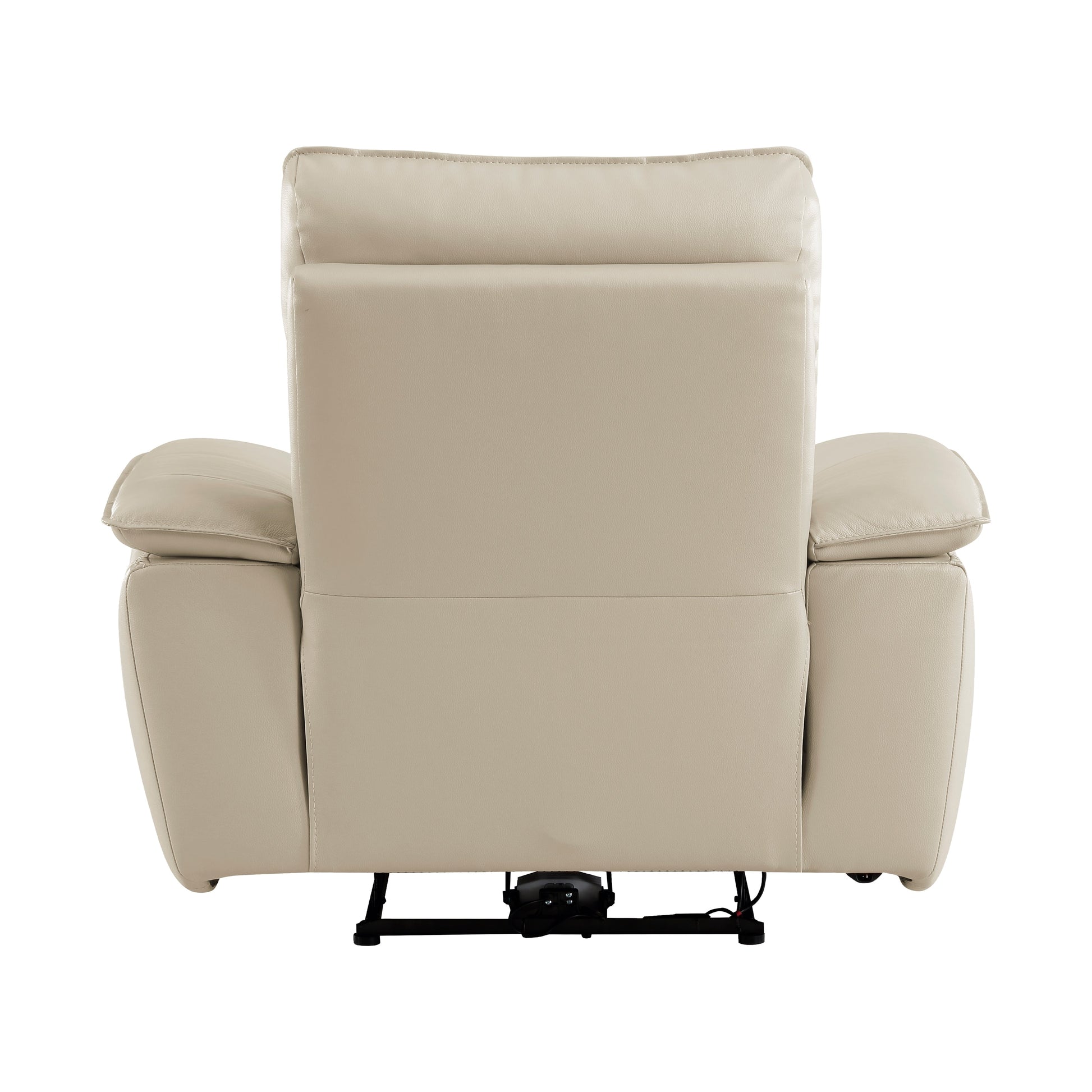 Maroni Taupe Leather Power Reclining Chair - 8259RFTP-1PWH - Luna Furniture - Dallas Store