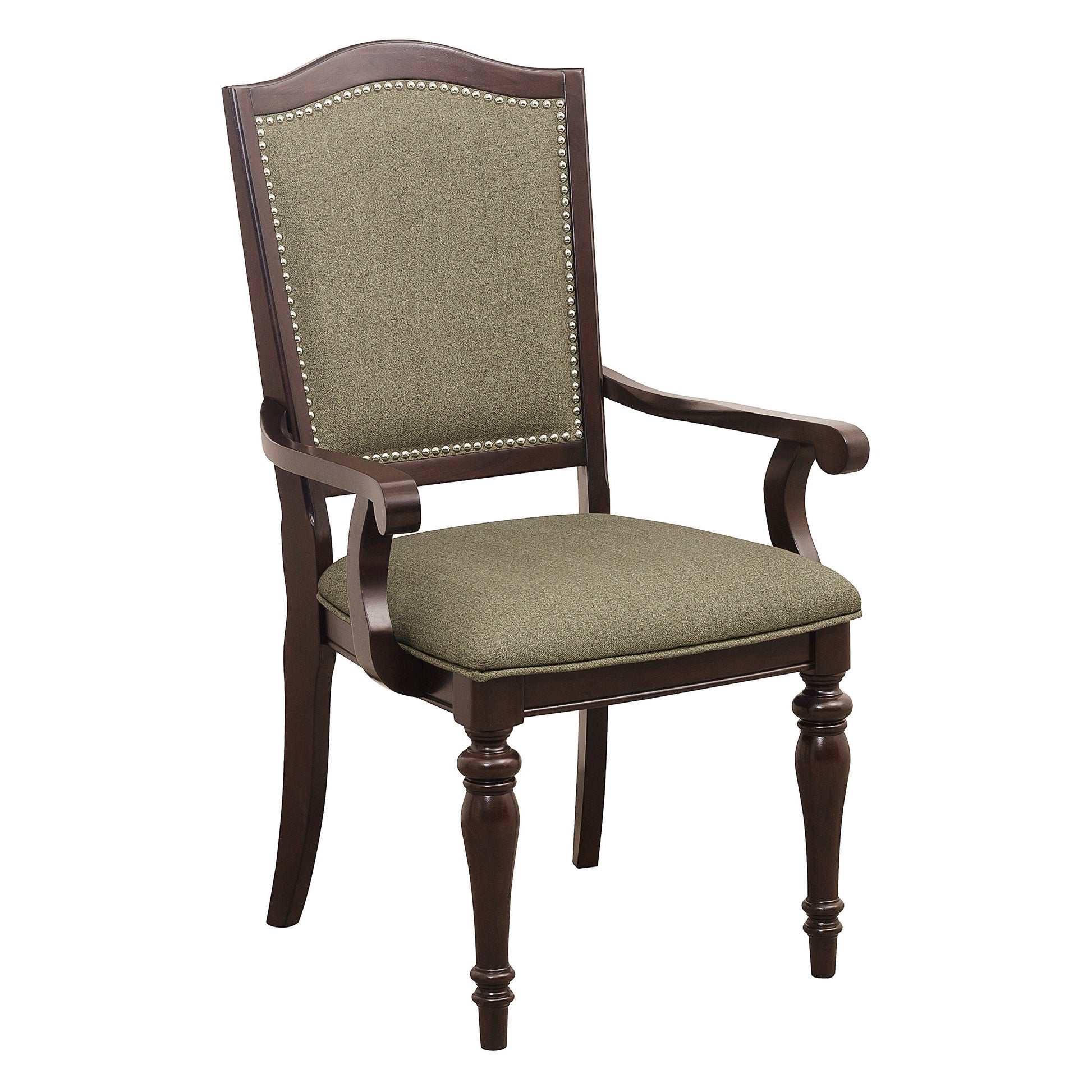 Marston Dark Cherry Arm Chair, Set of 2 - 2615DCA - Luna Furniture - Dallas Store