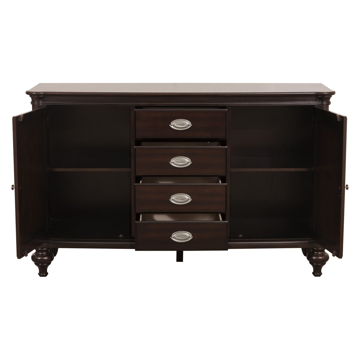 Marston Dark Cherry Buffet - 2615DC-55 - Luna Furniture - Dallas Store