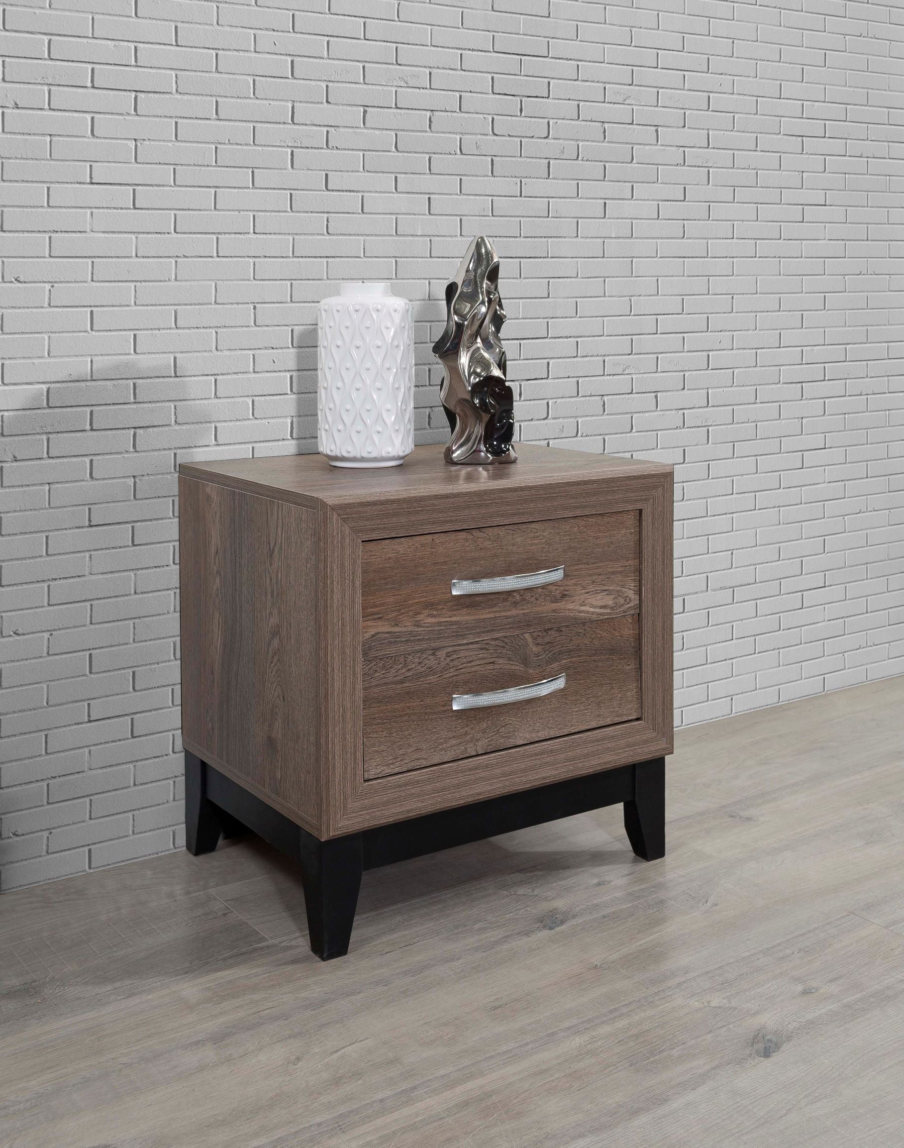 Marvel Brown Night Stand - MARVELBEDROOM-NS - Luna Furniture - Dallas Store