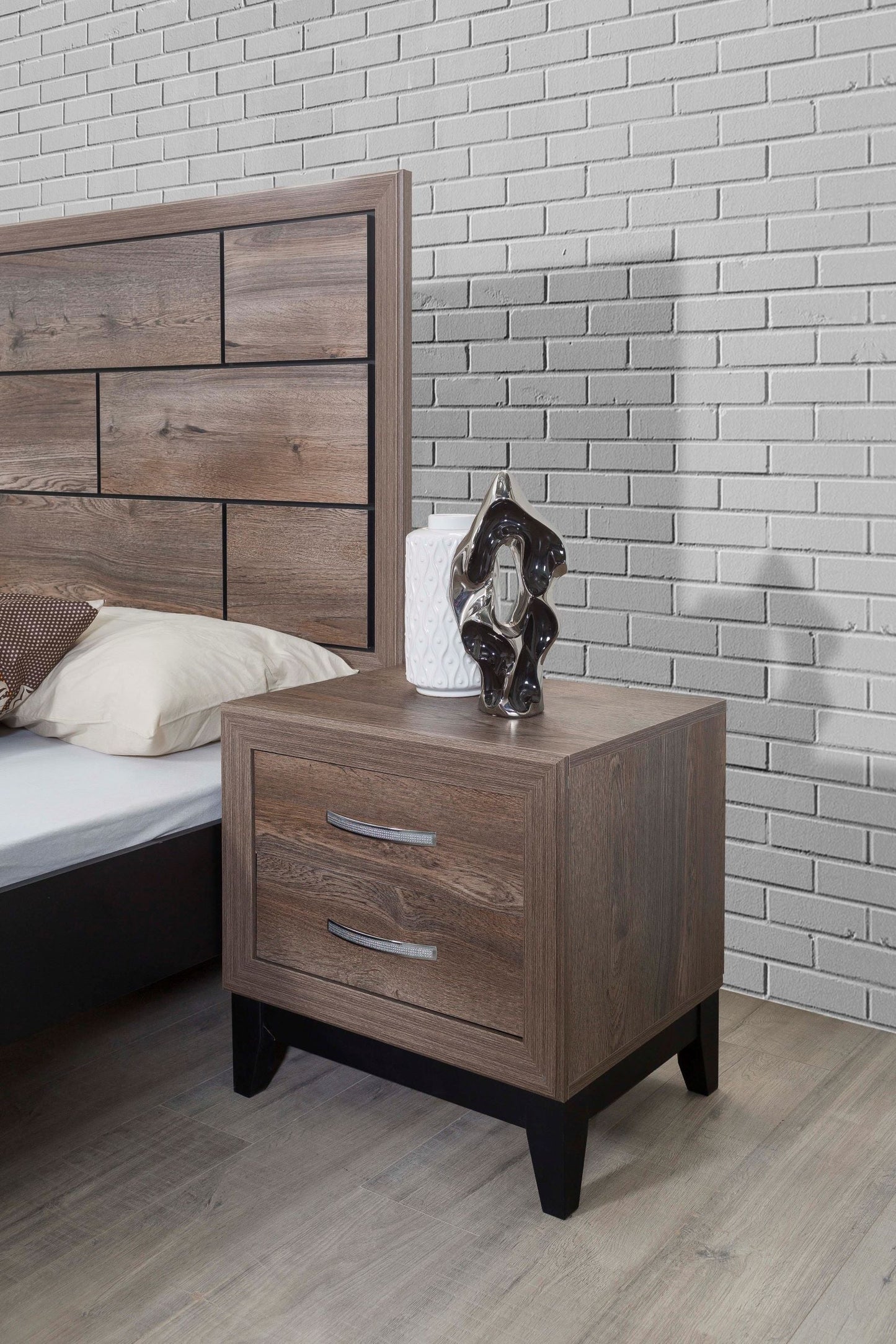 Marvel Brown Night Stand - MARVELBEDROOM-NS - Luna Furniture - Dallas Store