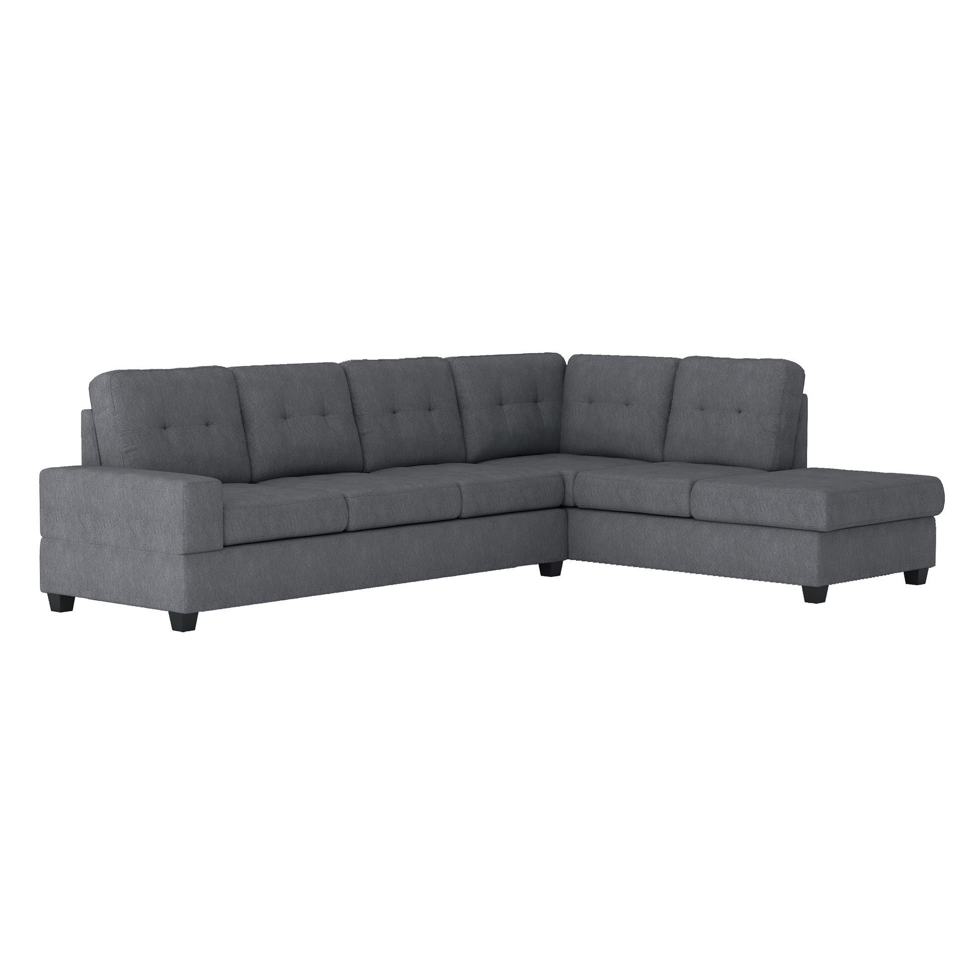 Maston Dark Gray Reversible Sectional - SET | 9507DGY-3 | 9507DGY-5 - Luna Furniture - Dallas Store