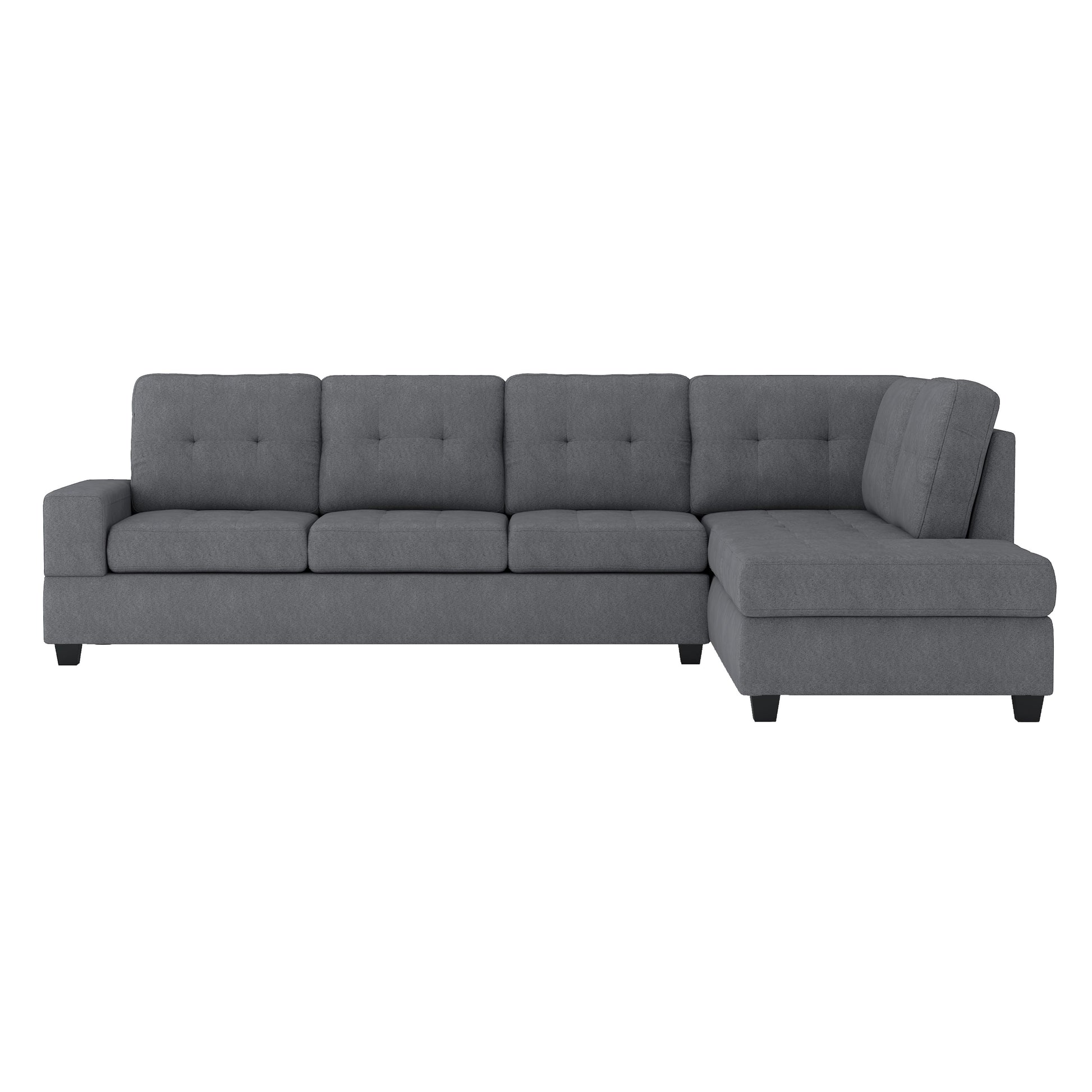 Maston Dark Gray Reversible Sectional - SET | 9507DGY-3 | 9507DGY-5 - Luna Furniture - Dallas Store