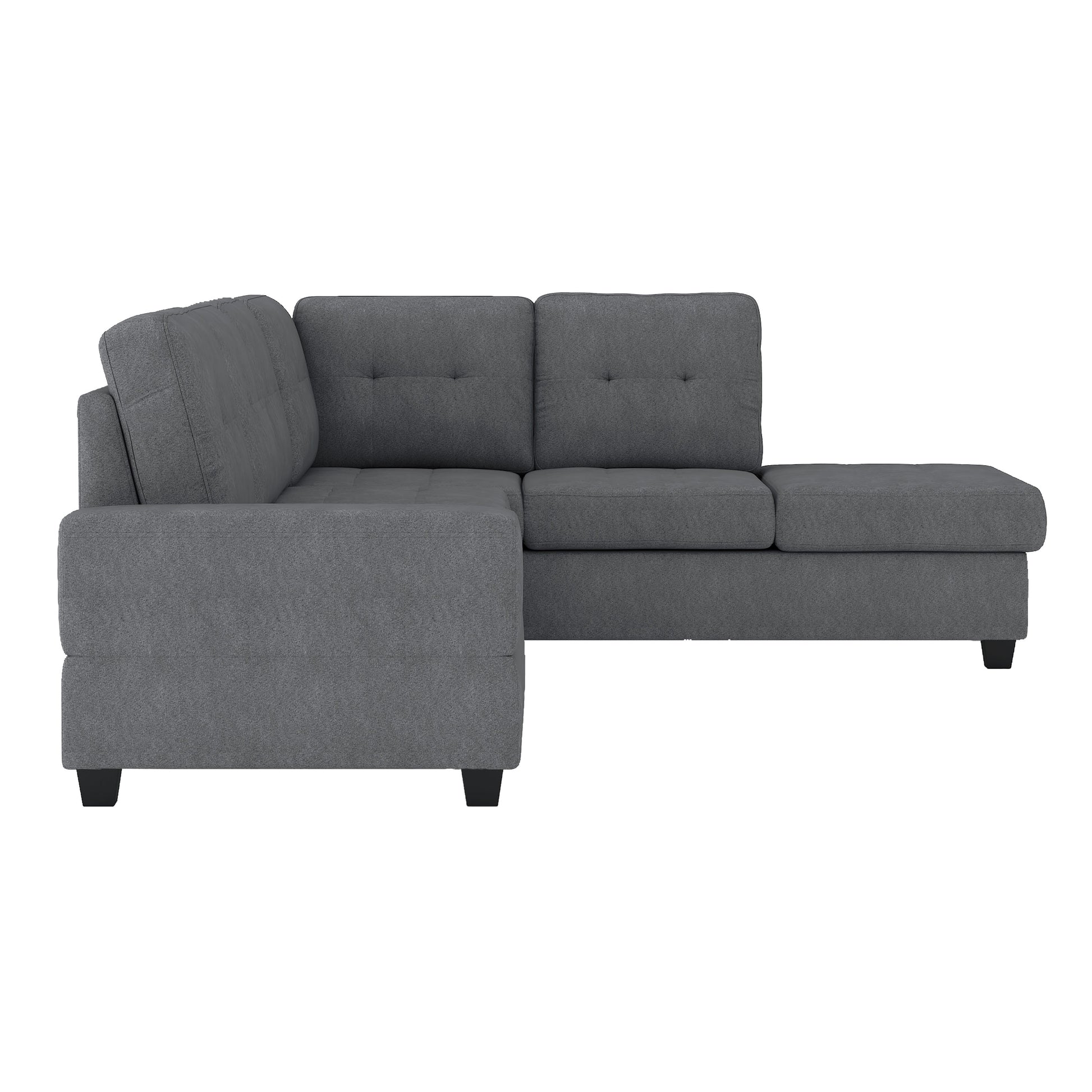 Maston Dark Gray Reversible Sectional - SET | 9507DGY-3 | 9507DGY-5 - Luna Furniture - Dallas Store