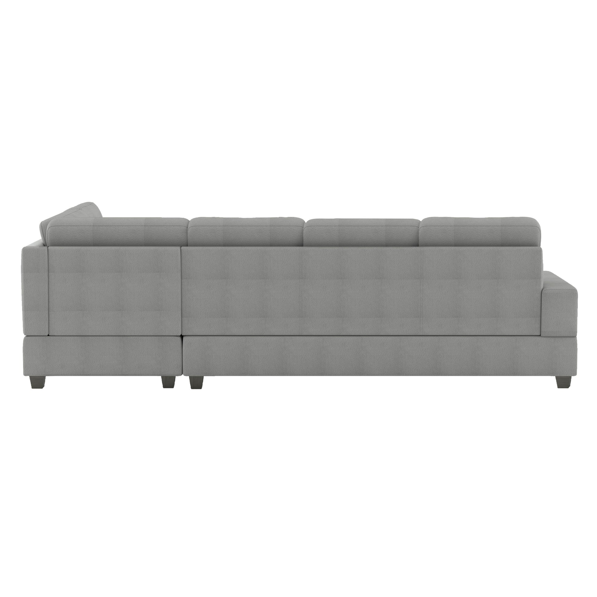 Maston Light Gray Reversible Sectional - SET | 9507GRY-3 | 9507GRY-4 | 9507GRY-5 - Luna Furniture - Dallas Store